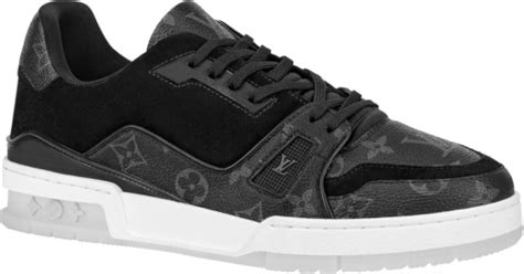 all black lv sneakers|louis vuitton black monogram sneakers.